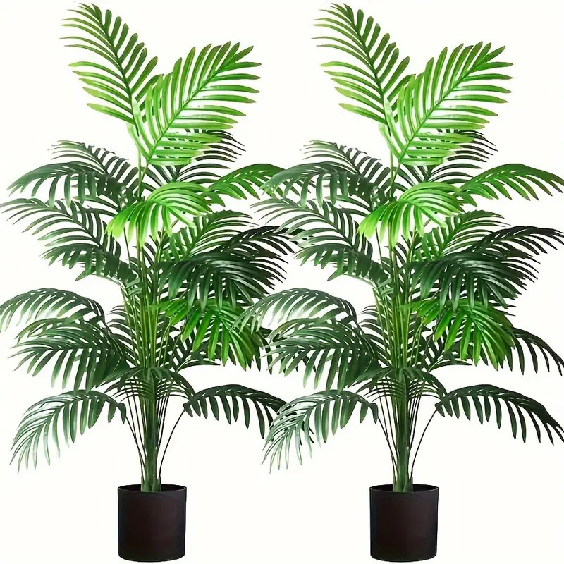 24 Leaves Areca Palm Artificia - Ficus Lyrata Tree 评论和价格